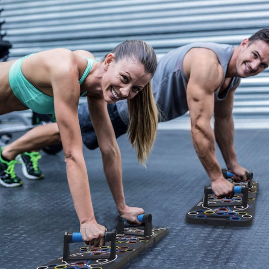 Push Up Board | Multifunctional Home Strength Training Set with 15 Accessories