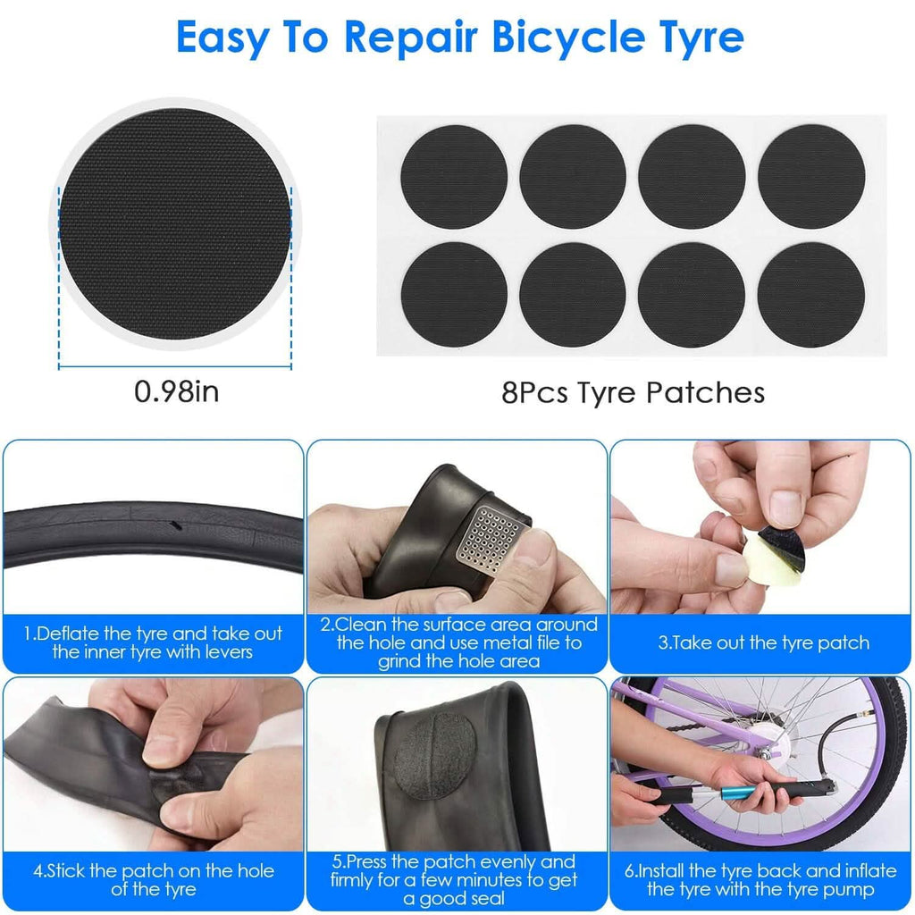 16-in-1 Bike Tire Repair Kit | Portable Cycling Emergency Tool Set