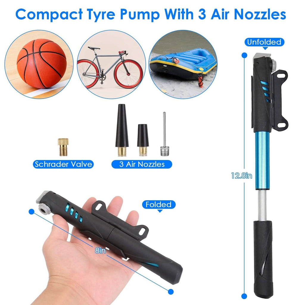 16-in-1 Bike Tire Repair Kit | Portable Cycling Emergency Tool Set