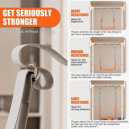 Pull Up Assistance Bands Set with Knee/Foot Rest – Resistance Strap for Pull-Up Assist