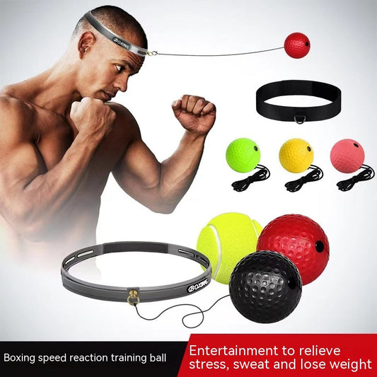 Head-Mounted Boxing Reaction Ball – Speed & Reflex Training