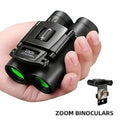 Mini Pocket Binoculars 10x25 | Compact Binoculars with Phone Adapter