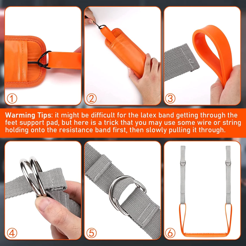 Pull Up Assistance Bands Set with Knee/Foot Rest – Resistance Strap for Pull-Up Assist