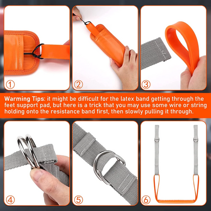 Pull Up Assistance Bands Set with Knee/Foot Rest – Resistance Strap for Pull-Up Assist