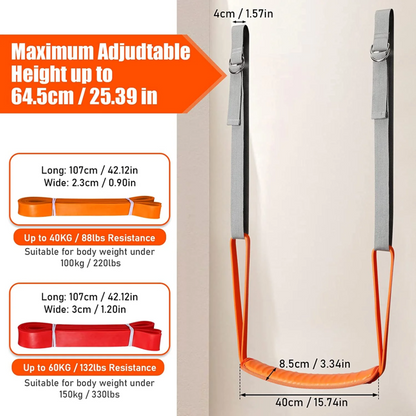 Pull Up Assistance Bands Set with Knee/Foot Rest – Resistance Strap for Pull-Up Assist