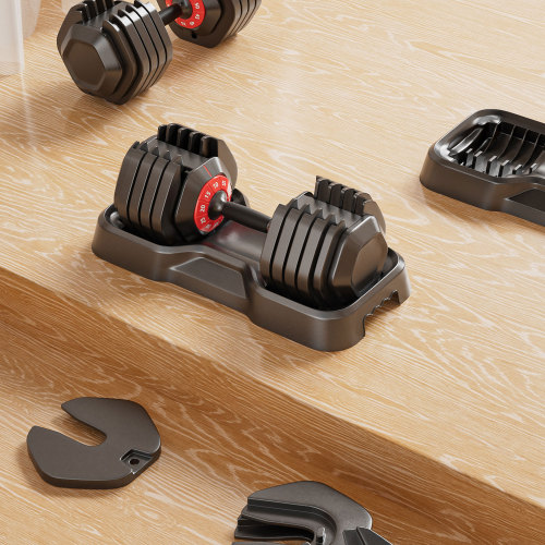 Adjustable Dumbbell Set | 10-in-1 Quick-Adjust Up to 55 lbs