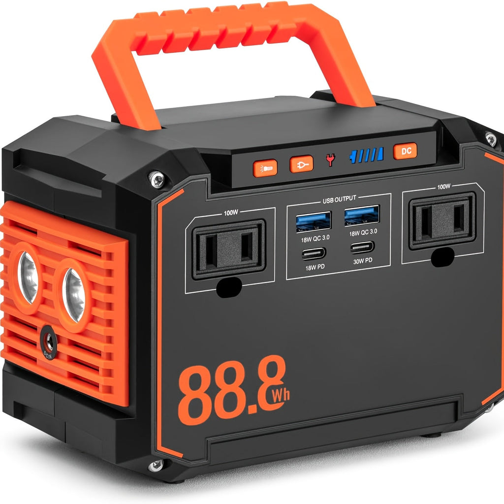 300W Portable Power Station | Solar Generator with Foldable Panel