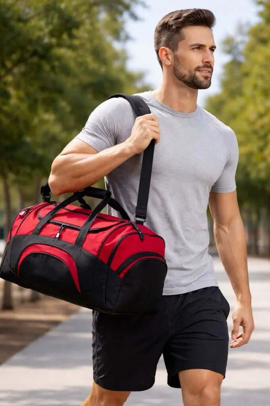 Sport Duffel Bag | Colorblock Gym & Travel Gear Bag