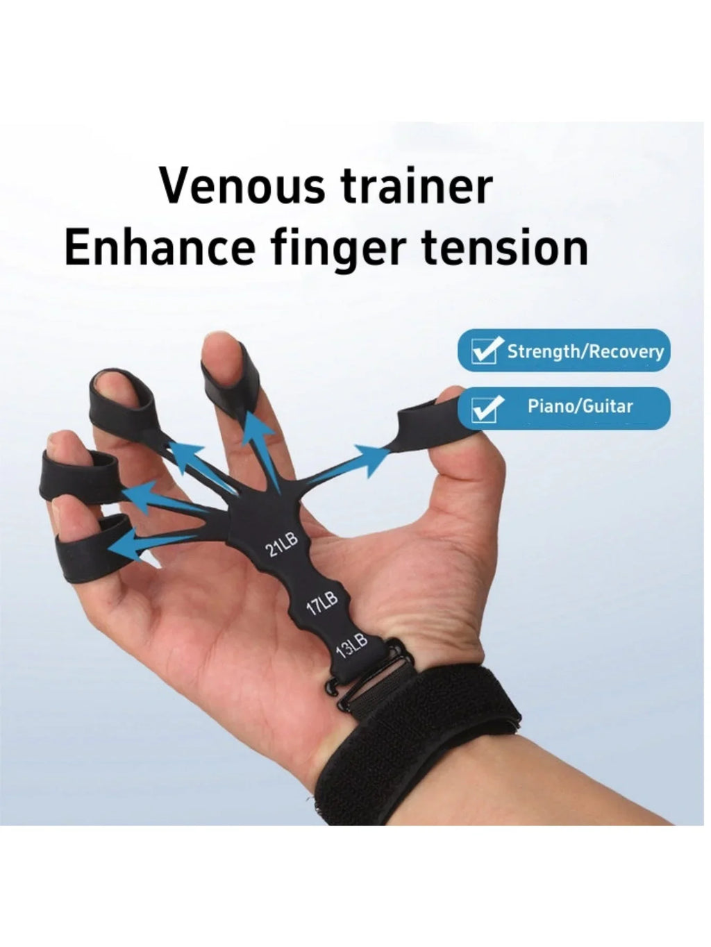Silicone Grip Strengthener | Finger & Hand Exerciser