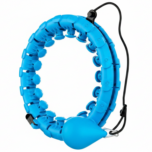 Bright Blue Smart Weighted Hula Hoop