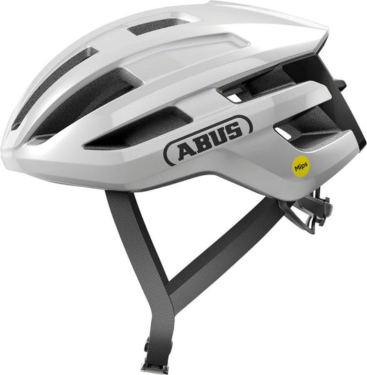 ABUS PowerDome MIPS Helmet | Lightweight Road Bike Helmet – Shiny White
