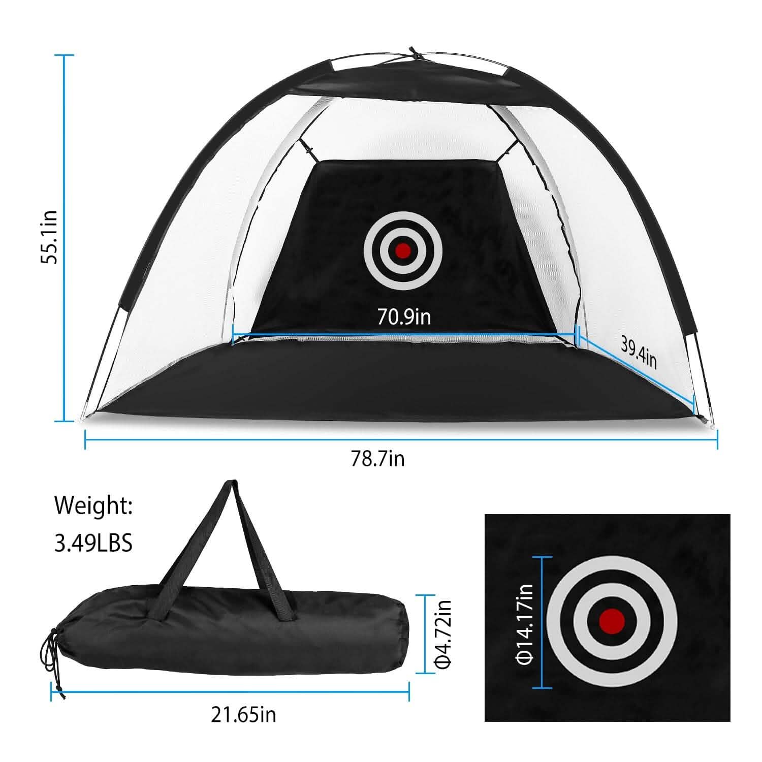Golf Practice Net | Indoor & Outdoor Hitting Training Aid
