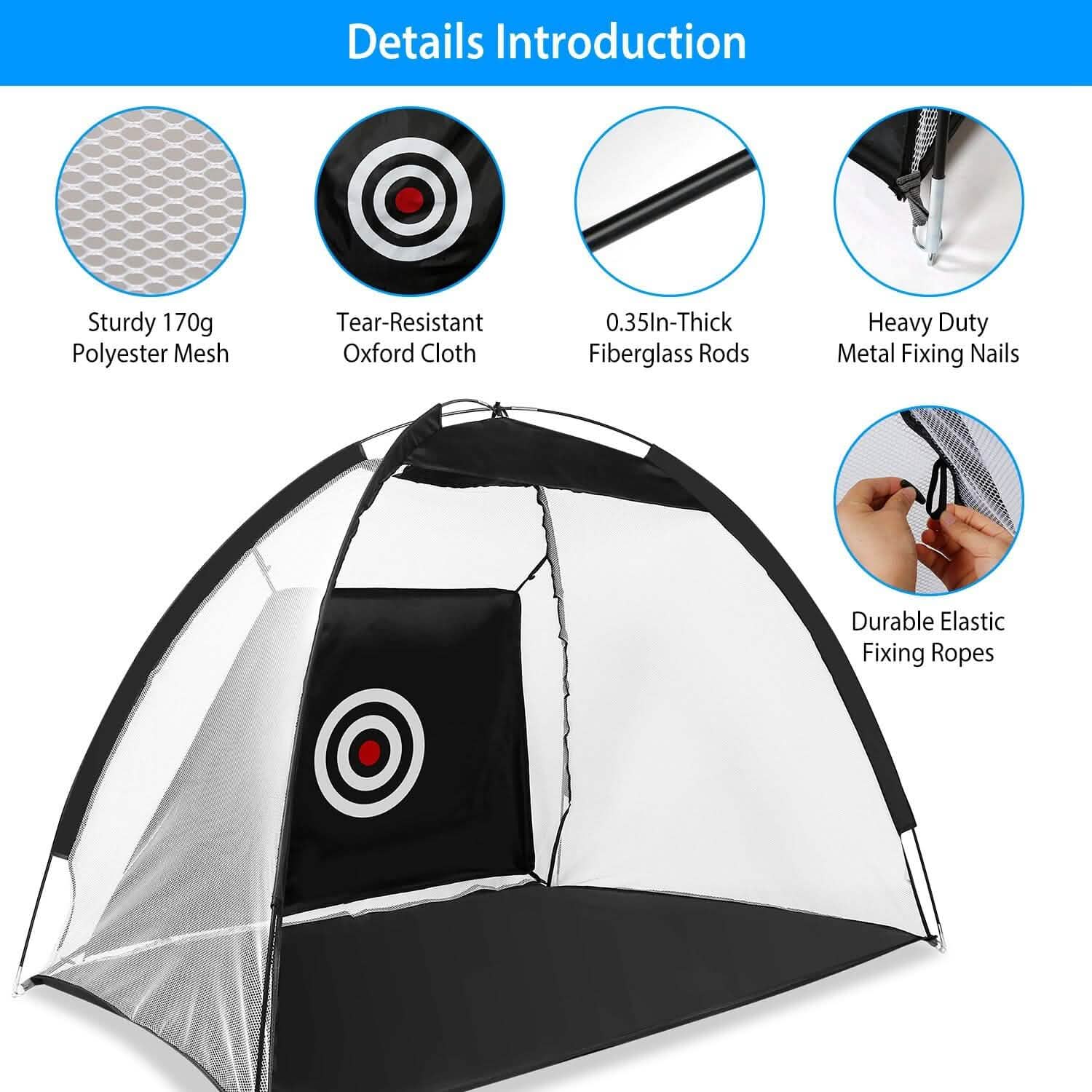 Golf Practice Net | Indoor & Outdoor Hitting Training Aid