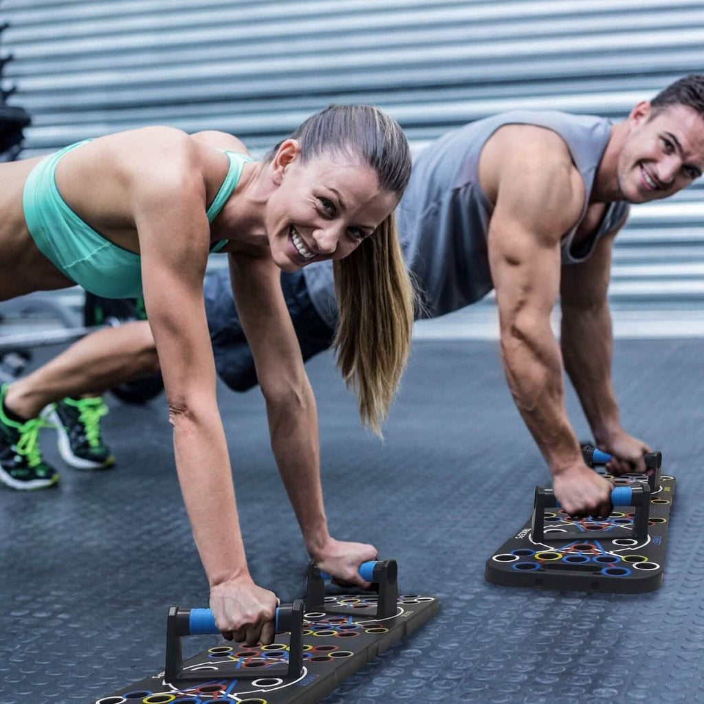 Push Up Board | Multifunctional Home Strength Training Set with 15 Accessories
