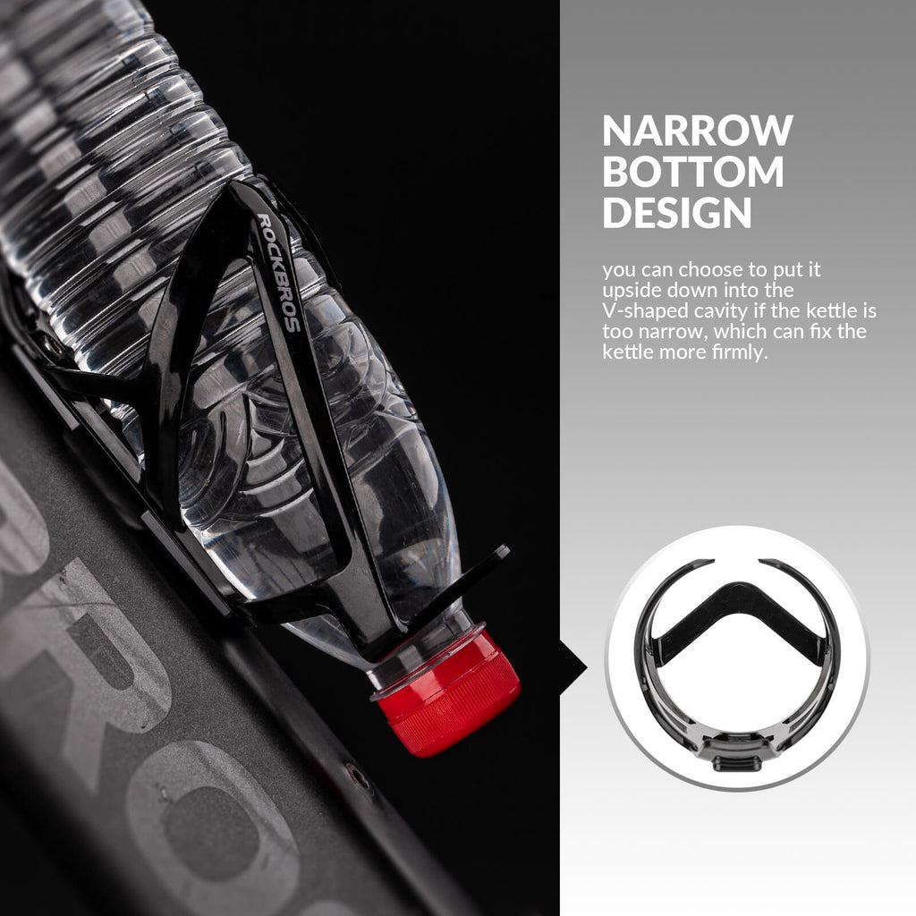 Bike Water Bottle Cage | ROCKBROS FK-338 Lightweight Universal Fit