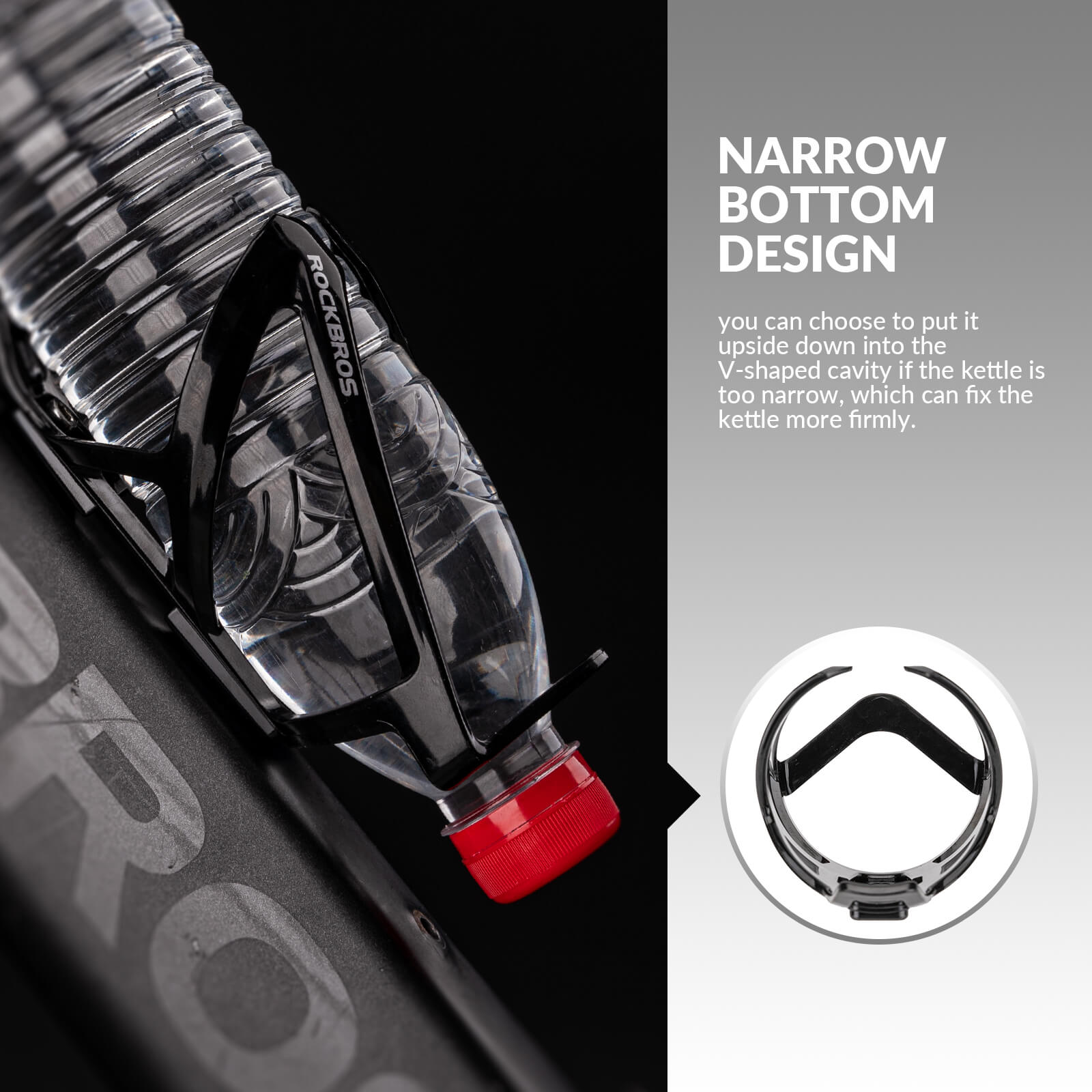 Bike Water Bottle Cage | ROCKBROS FK-338 Lightweight Universal Fit