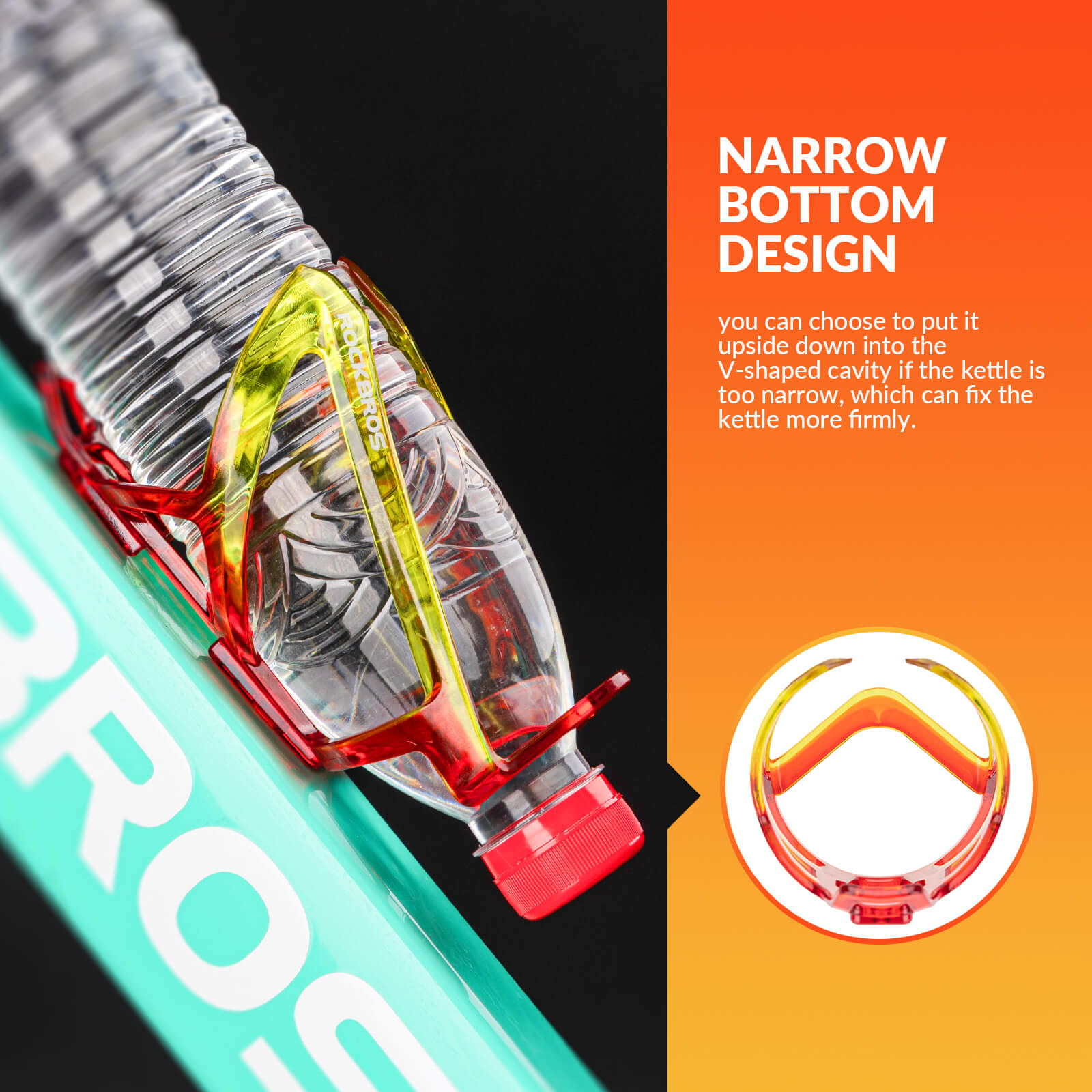 Bike Water Bottle Cage | ROCKBROS FK-338 Lightweight Universal Fit