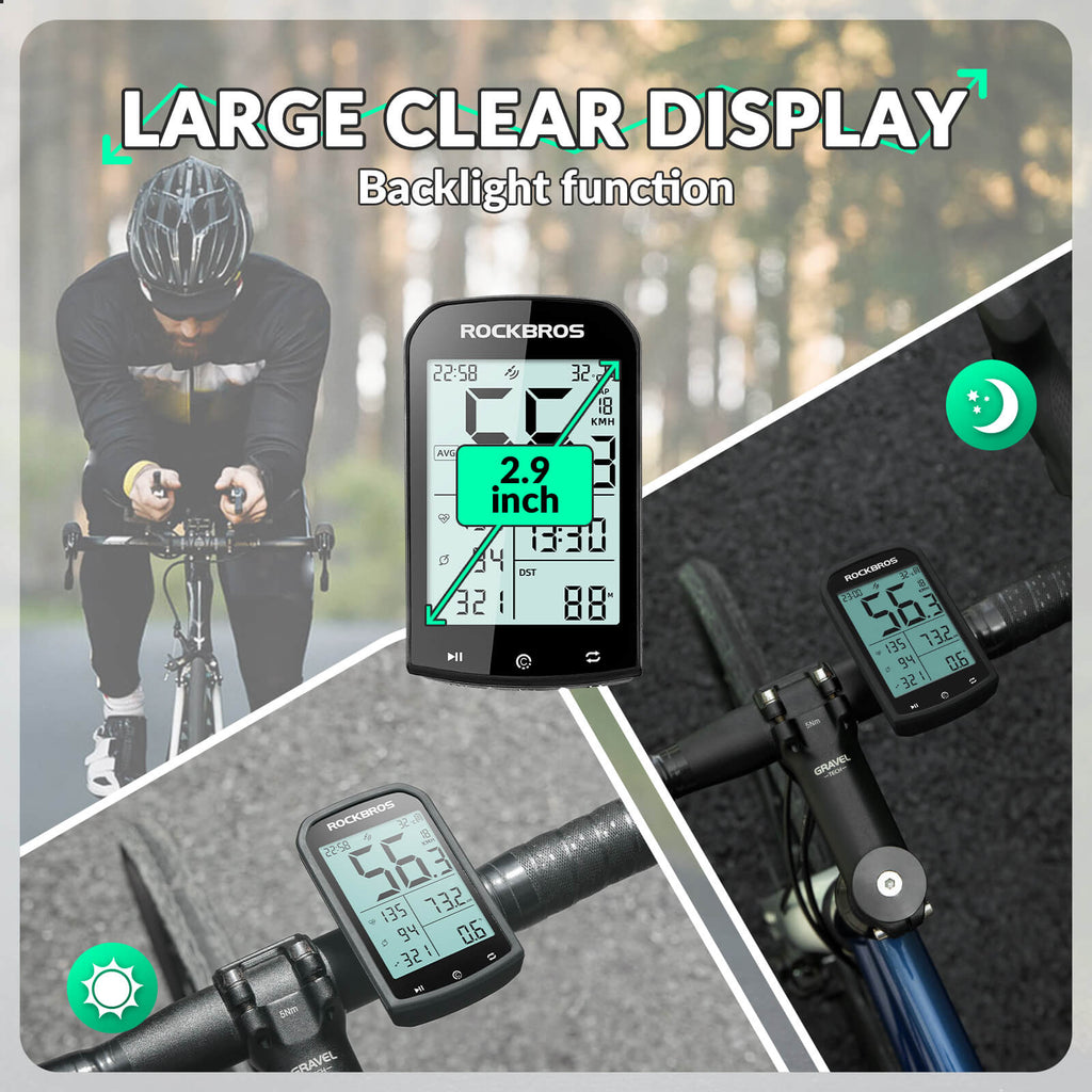 ROCKBROS M1 Bike GPS Computer | Smart Cycling Computer with ANT+ & Bluetooth