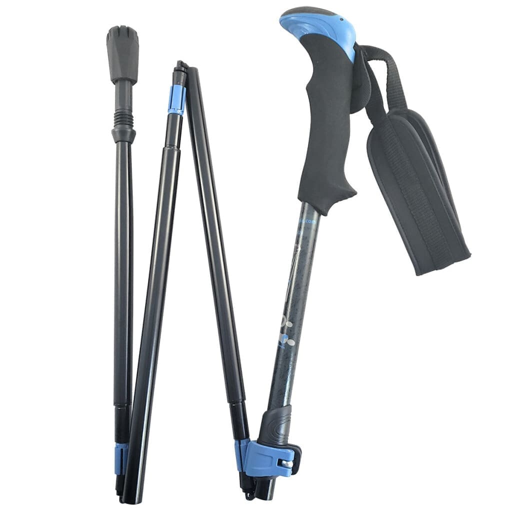 Folding Walking & Hiking Poles | Collapsible to 13.5" with Carry Bag